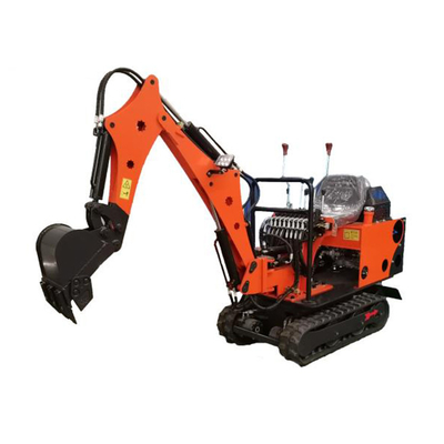 Orange OEM Diesel Engine Mini Excavator Machine Small Excavators Digger For Farm Winery Agricultural Garden